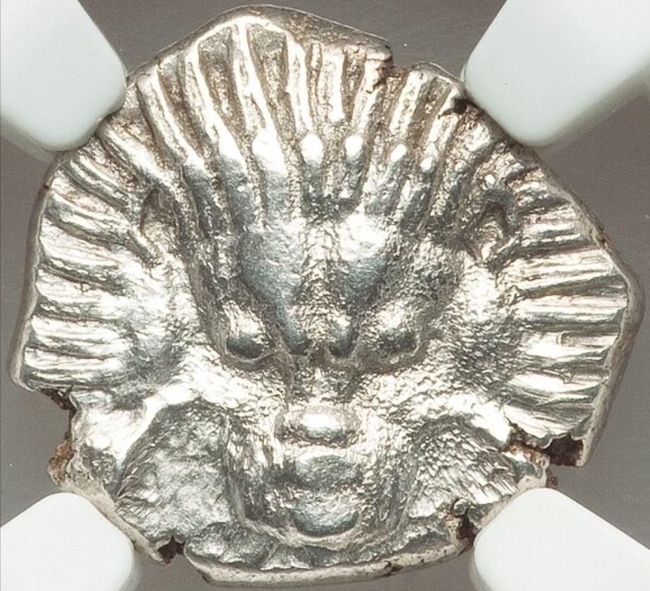 Ca.-390-360-BC-Lycian-King-Pericles-Third-Stater-Lion's-Head-And-Triskeles